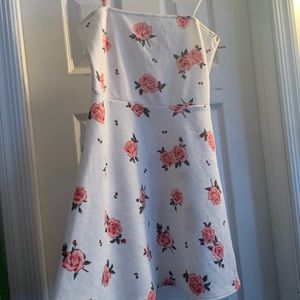 Rose pattern dress